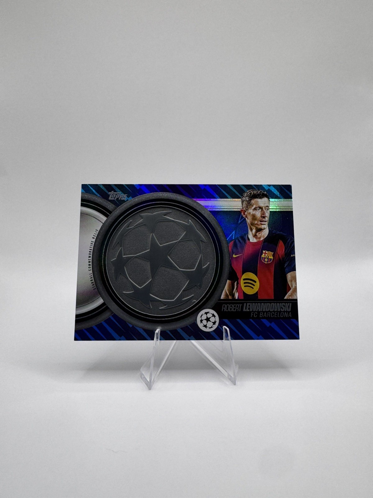 2025-26 Topps UEFA Starball Relic Robert Lewandowski FC Barcelona SCR-RL