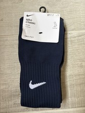 Nike Classic Cushioned Soccer Socks Navy Men s 8-12 Women s 10-13 NEW WITH TAGS