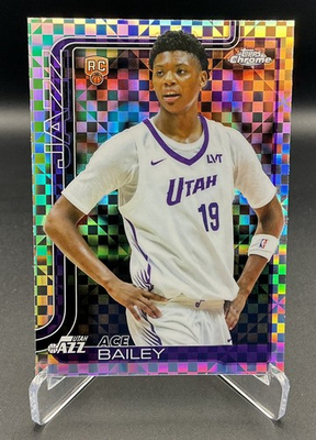 #ad #ad 2025 26 Topps Chrome Ace Bailey #255 X Fractor RC Utah Jazz $5.00