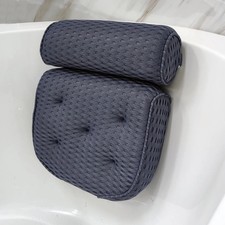Spa Bathtub Pillow with Anti Slip Suction Cups for Neck and Back Support