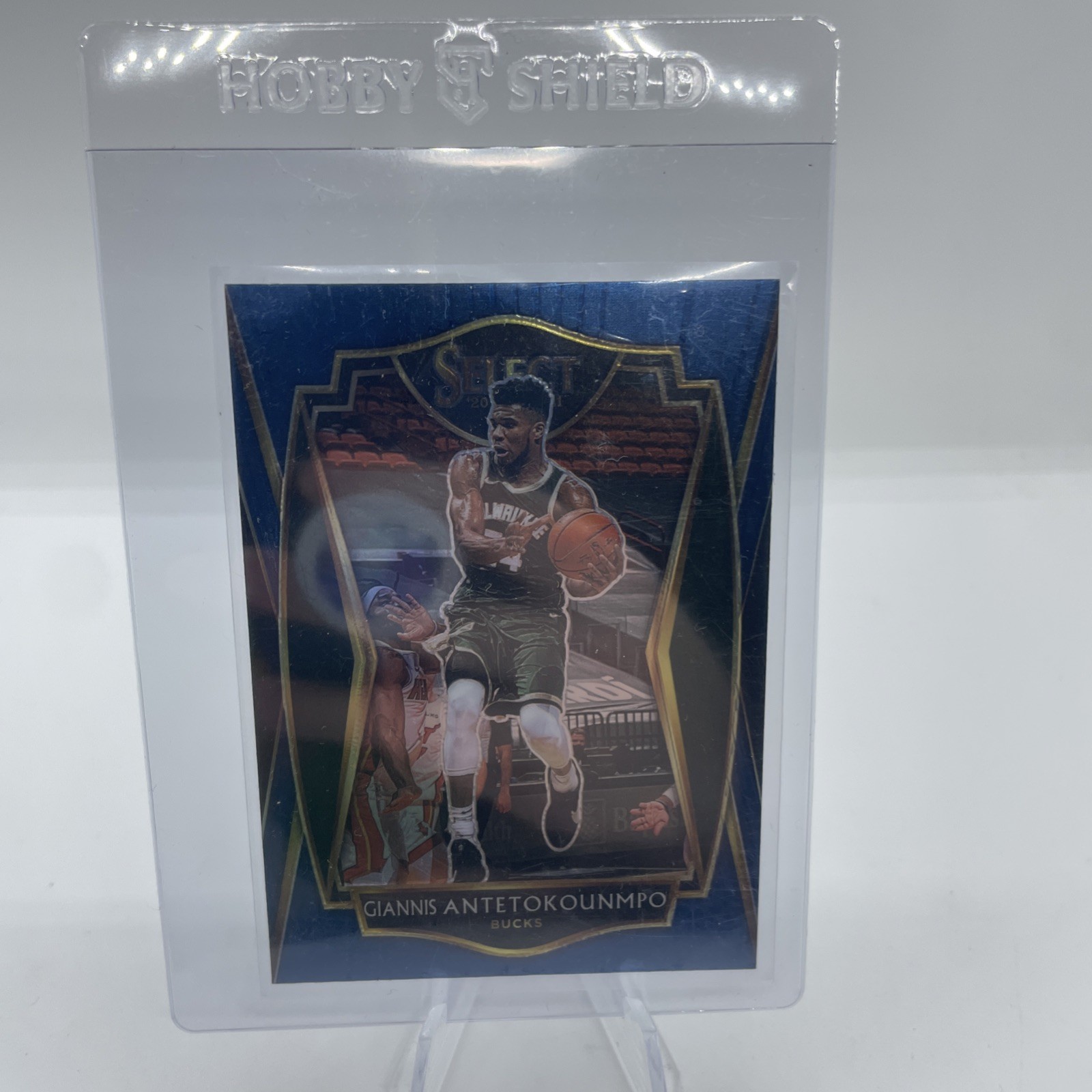 2020-21 Panini Select #117 Giannis Antetokounmpo Blue Bucks