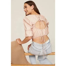 Love, Whit Open Back Pink top size M