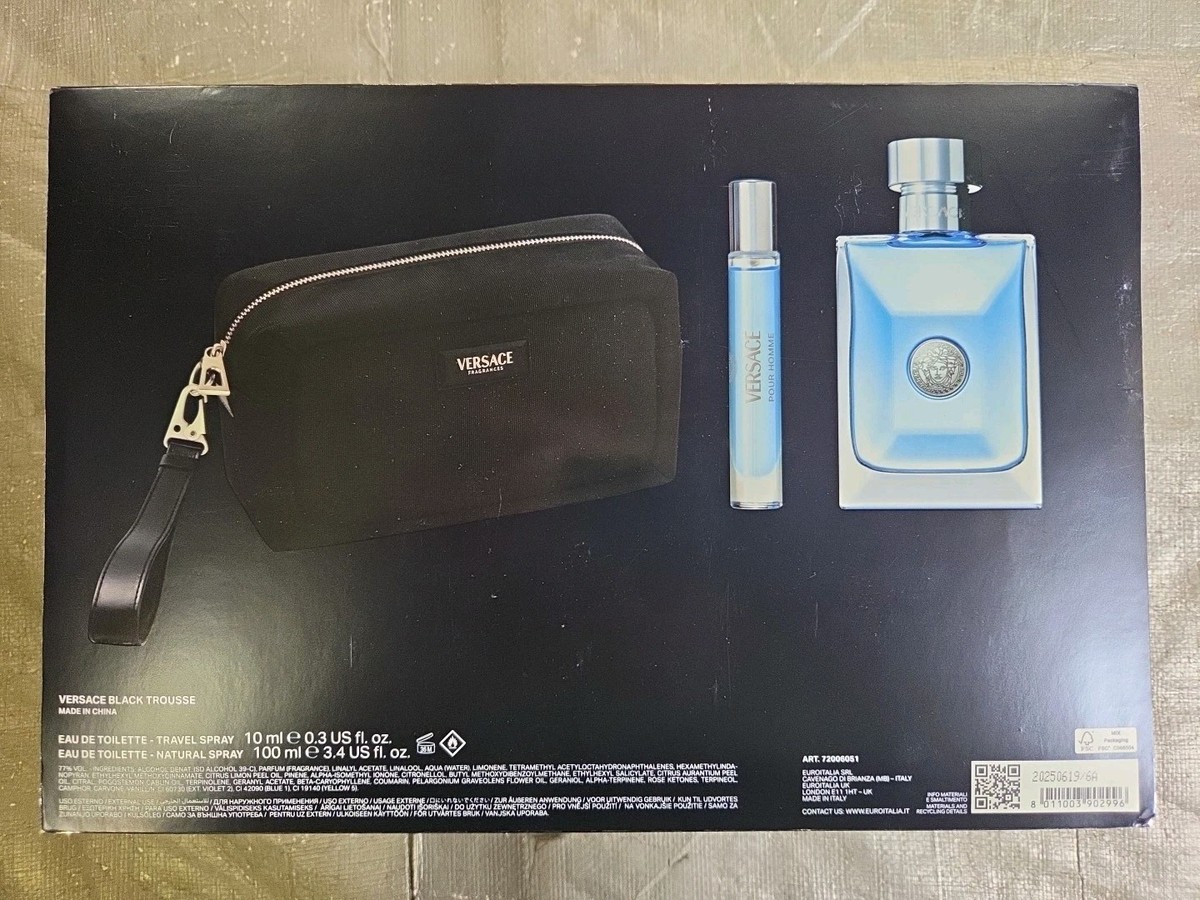 Versace Men's Versace Pour Homme 3pcs EDT Gift Set Fragrances