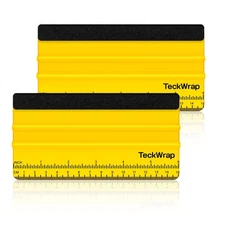 TECKWRAP 2 PCS Professional Plastic Felt Squeegee for Vinyl Decals, Inkjet V...