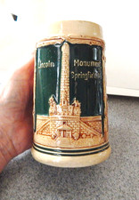 Lincoln Monument in Springfield, ILL. IL. Souvenir Beer Stein - Circa 1915