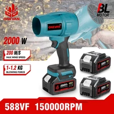 Cordless Leaf Blower 450MPH Electric Mini Air Lightweight Handheld With Battery