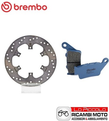 Set Bremsscheibe Hinten + Beläge Brembo Blau BMW F 650 1997 1998 1999 2000
