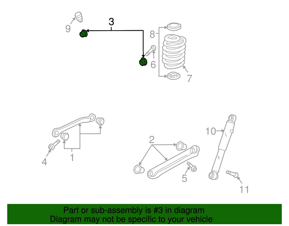 Подлинное боковое звено задней подвески GM 22902203 - Изображение 4 из 4