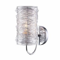 Chrom Silber Moderne Wandleuchte Leuchter 1X40W/E14 10X25 [Cm]