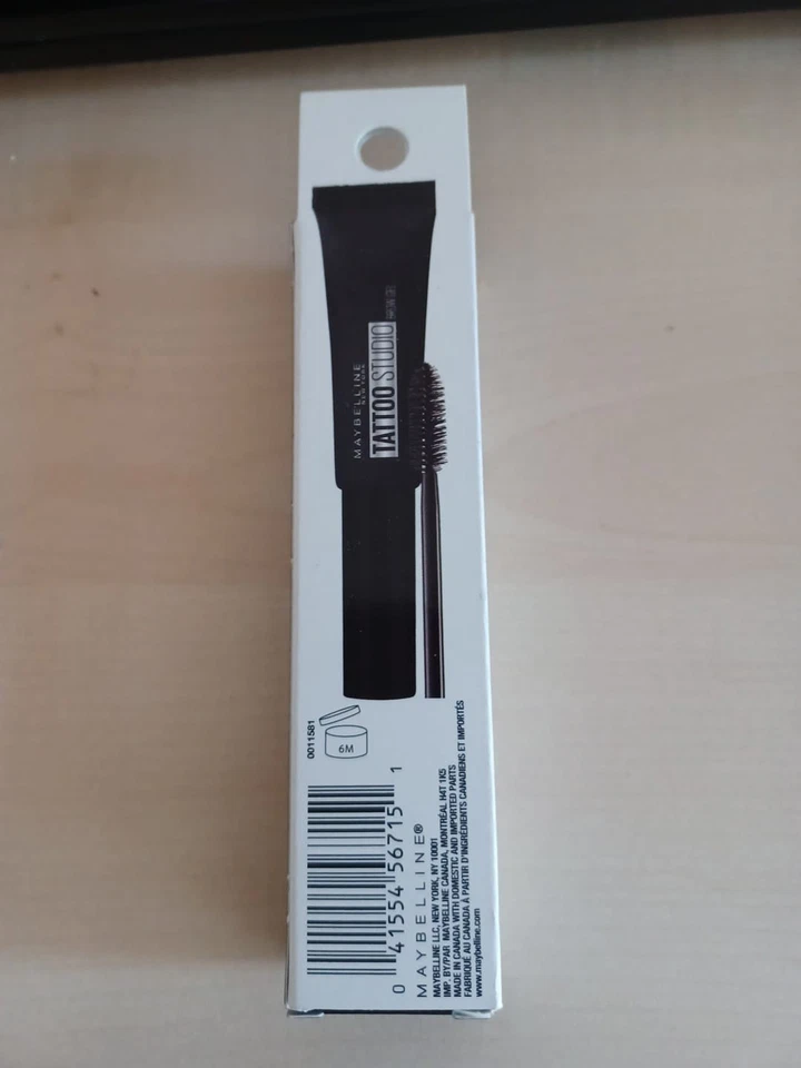 Nuevo gel impermeable para cejas Maybelline Tattoo Studio 260 marrón profundo Foto 2 de 4