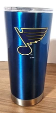 St. Louis Blues NHL 20oz Blue Tumbler Cup Mug Boelter Brand