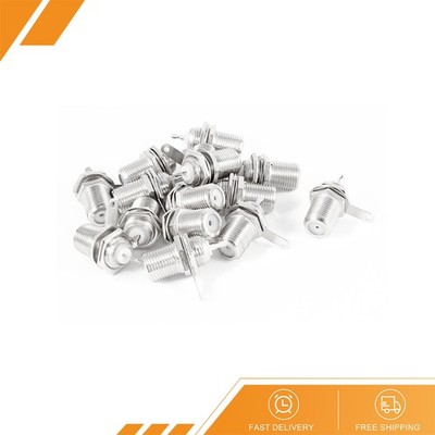 15 x F Type Chassis Panel Mounted Socket Female Soldering Connector Adapters