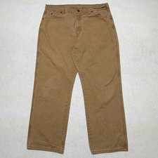Dickies Carpenter Pants Mens 38x30 Tan Brown Duck Canvas Baggy Workwear Y2K 90s