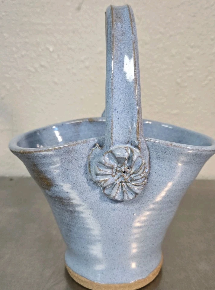 Studio Kunst Keramik blau Korb - Bild 4 von 4