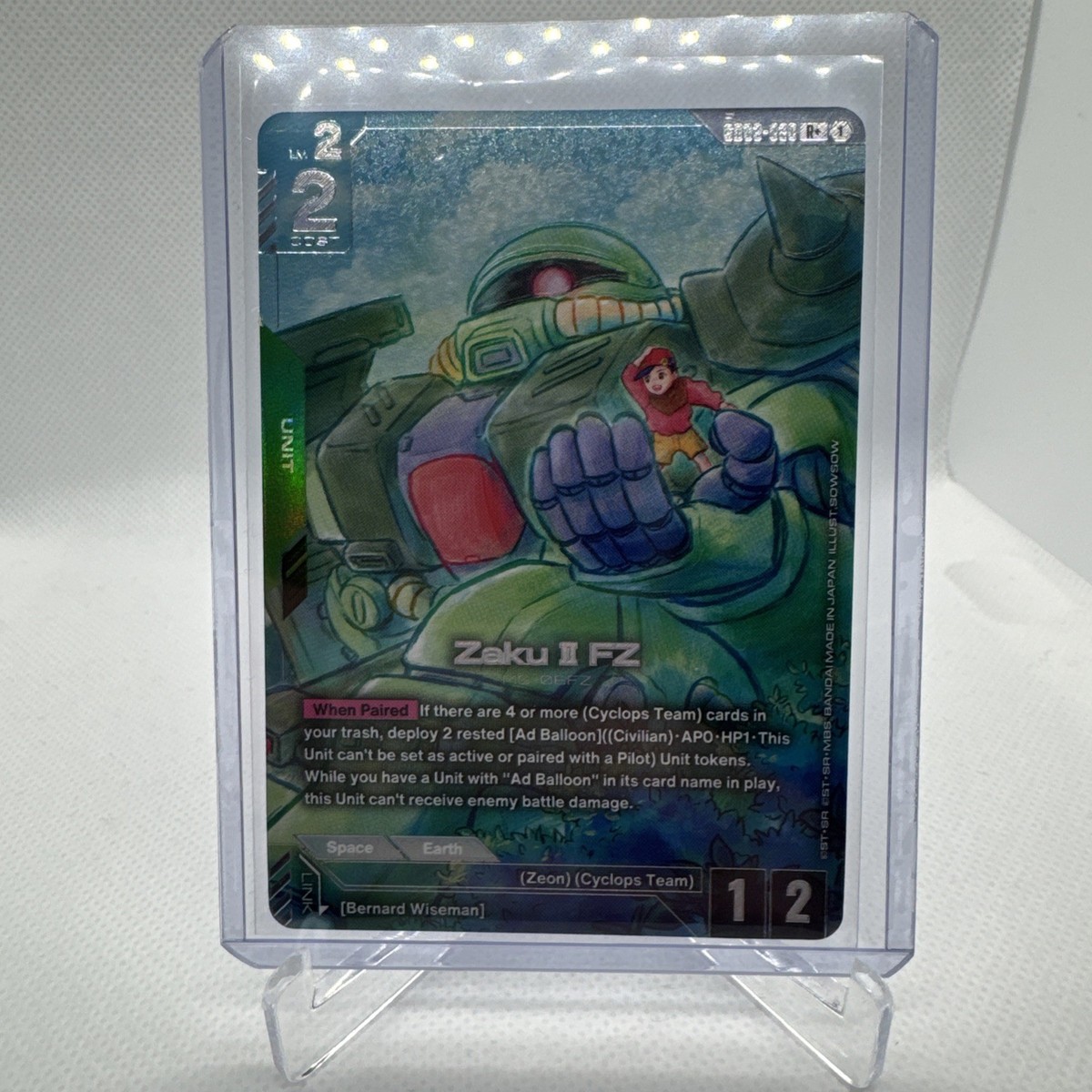 Zaku II FZ GD03-020 R+ - Alt Art - Steel Requiem - Gundam TCG | eBay