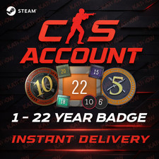 Steam Account PREMIUM 1-22 Years Badge | CS2 5 & 10 Year Medals |⚡Fast Delivery