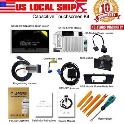 US stock Sync2 Upgrade to SYNC3 V3.4 Carplay GPS Kit NA224 Fit for Ford Escape