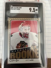 2009-10 O-Pee-Chee Marquee Rookies Antti Niemi #548 CHICAGO BLACKHAWKS SGC 9.5