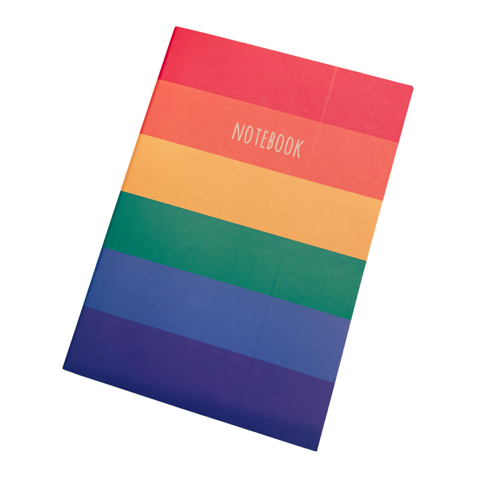 Colourful Rainbow A5 Paperback Notebook Journal Multicoloured Cover and Pages
