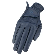 Heritage Premier Show Riding Gloves - Size 10, Navy - Equestrian Competition