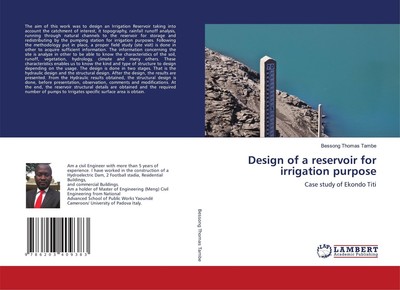 Design of a reservoir for irrigation purpose Case study of Ekondo Titi Tambe