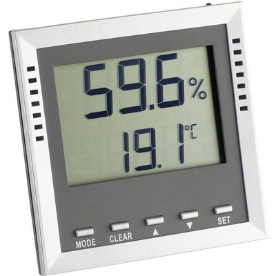 TFA Dostmann Klima Guard Thermo-/Hygrometer Silber 30.5010