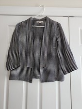 Anne Taylor Loft Light Weight Stripped Blazer Size 12