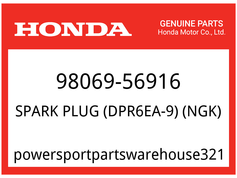 Honda OEM Part 98069-56916 SPARK PLUG DPR6EA-9 NGK