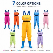 Women Waterproof Chest Wader Suit with Boots ...