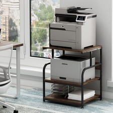Fannova Large Printer Stand with Adjustable Storage Shelf, 3 Tier Printer Car...