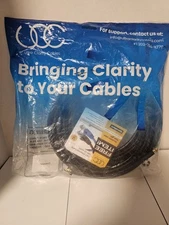 Ultra Clarity Cables Coaxial Cable 3- 15ft 45ft Total Shielded RG6 Gold Plated 