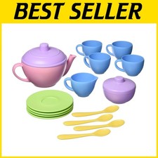 Kids Role Play Tea Set - BPA-Free, Dishwasher Safe-
