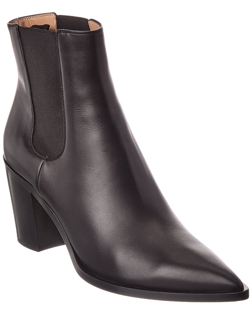 Gianvito Rossi Romney 70 Leather Boot Womens Black 42 72190₽