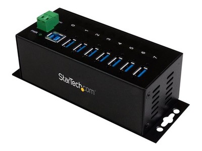 StarTech.com Industrieller 7 Port USB 3.0 Hub mit Überspannungsschutz 7 x