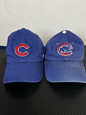 '47 Chicago Cubs MLB Blue Adjustable Baseball Caps Lot of 2 Officially Licensed