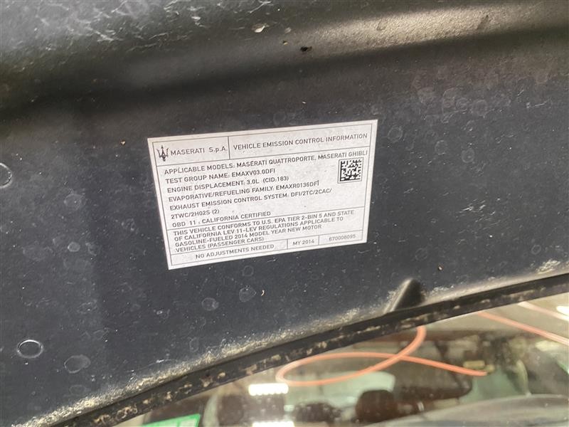 Used Engine Control Module (ECM) fits: 2014 Maserati GHIBLI  Grade A