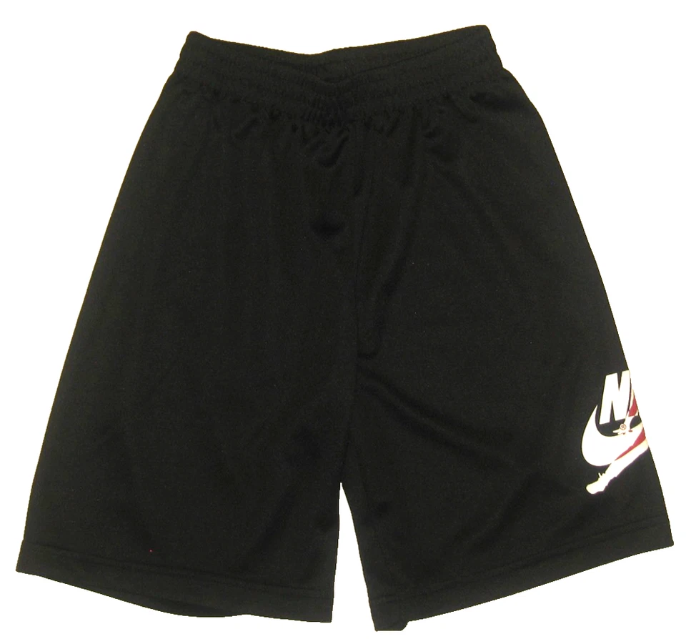 NWT 2 Boy's JORDAN Dri-Fit Air Black & Gray Knit Athletic Shorts Jumpman M 10-12 - Image 2 of 4