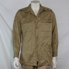 Cotton Long Sleeve Shirt Genuine Greek Army Surplus  Chino M47 Beige (3415)