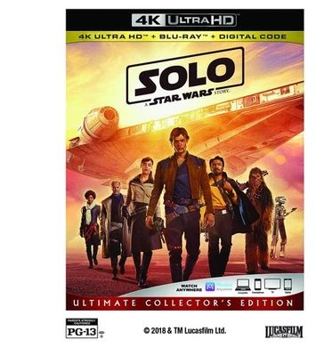 SOLO: A STAR WARS STORY (4K UHD Blu-ray) Alden Ehrenreich Woody Harrelson - Photo 1/3
