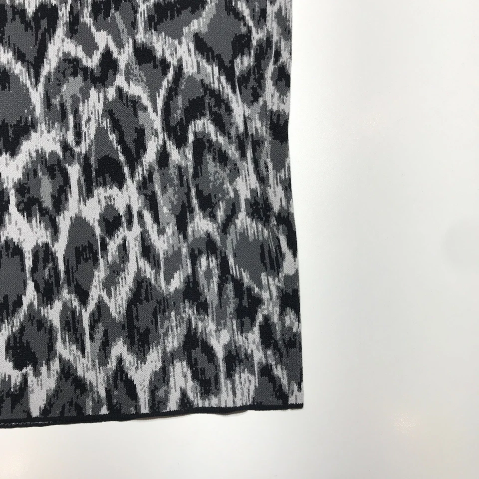 Falda Lápiz Rachel Roy Mujer S Estampado Animal Bodycon Ponte Gris Combo Cóctel Foto 4 de 4