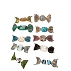 Lot of 10 Vintage Murano Style Hand Blown Glass Wrapped Candy Pieces Decor