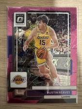 Austin Reeves 2022-2023 NBA Panini Optic Donruss Pink Cracked Ice Prizm No. 136