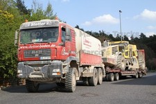 LKW Foto MAN TGA Deichsel Anhänger Deutschland rot Stetter Bodenverbesser #p1yt