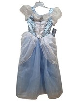 Disney Parks CINDERELLA Princess Dress Costume Girls Large 10/12 NEW READ