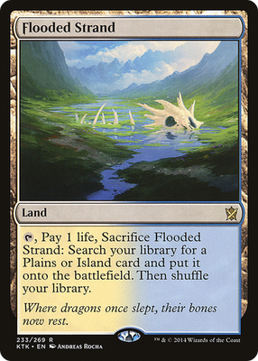 #ad Flooded Strand #233 HP Khans of Tarkir KTK Magic MTG $15.04