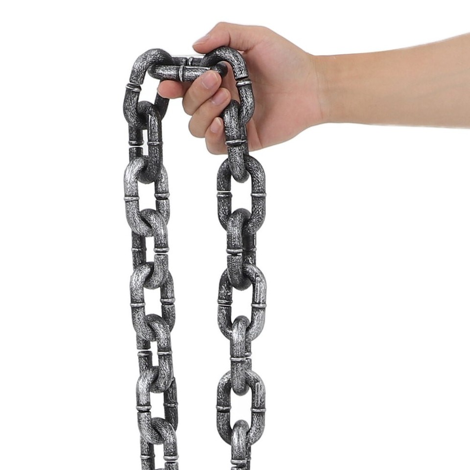 Realistic Halloween Chain Grey Iron Durable Decorative Chain for ...