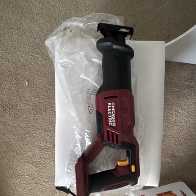 Chicago Electric Reciprocating Saw Red Black No Battery Included