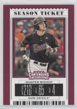 2019 Panini Contenders Draft Picks Hunter Bishop (Black Jersey) #9 0w8