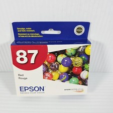Epson 87 Red Ink Cartridge - New Unopened - Expired 2012