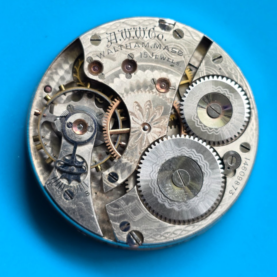 Vintage Waltham Grade 620 15 Jewel Pocket Watch Movement 16 Size Working